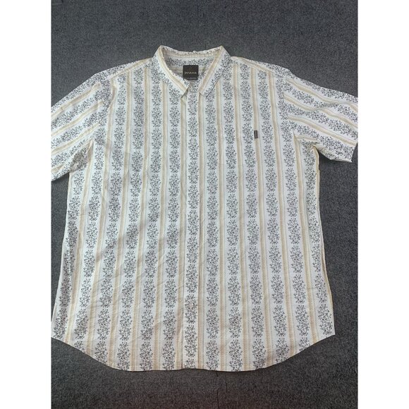 PrAna Breathe Mens 100% Cotton Shot Sleeve Button Up Shirt Size 2XL Multicolor - Picture 2 of 9